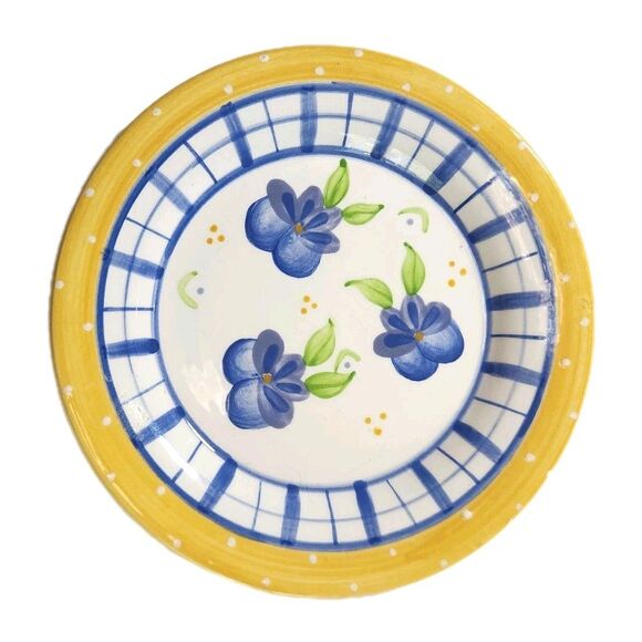 FDL Fragrances Pansy Mini Plate • Floral Trinket Dish • Decorative Collectible - Picture 1 of 5